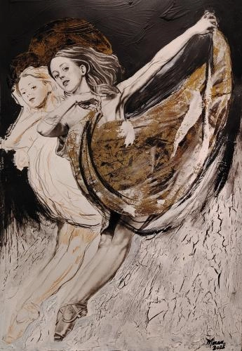 Картина Смешанная техника Un salto a la gloria  художника Альберто Моран
