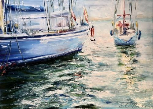 Картина Масло Ослепительное море художника Чернова Ольга