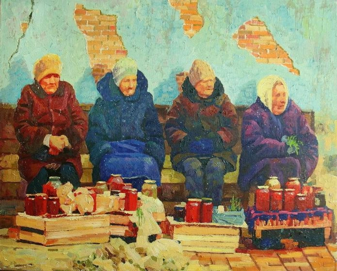 Картина Масло Бабья осень художника Рудник Михаил