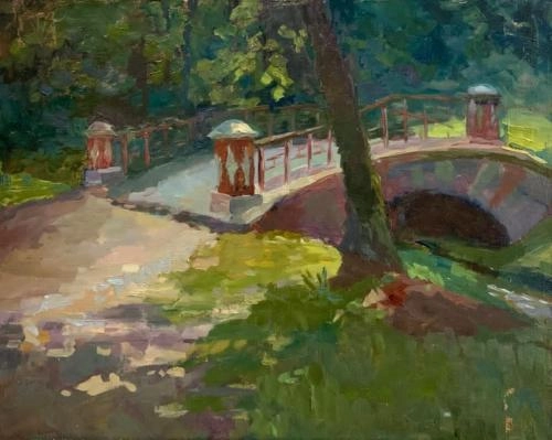 Картина Масло Мостик в Царицыно     художника Кузнецова Наталья 