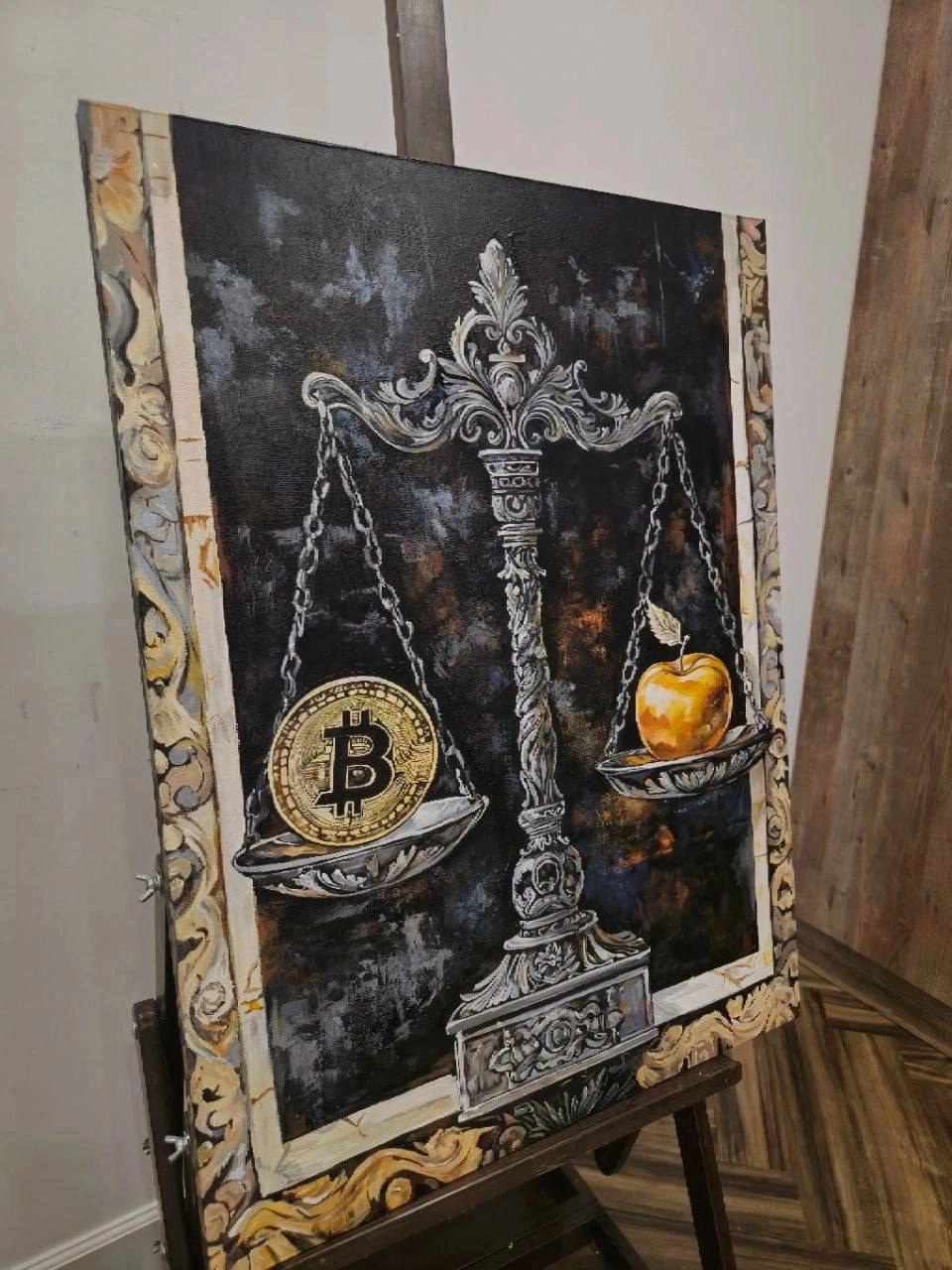 Картина Масло Весы  художника Басова Вера