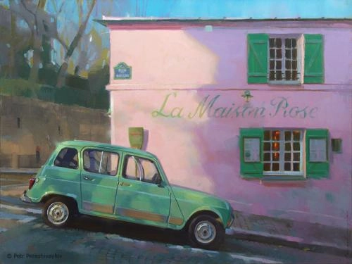 Картина Масло La Maison Rose художника Петр Перешивайлов