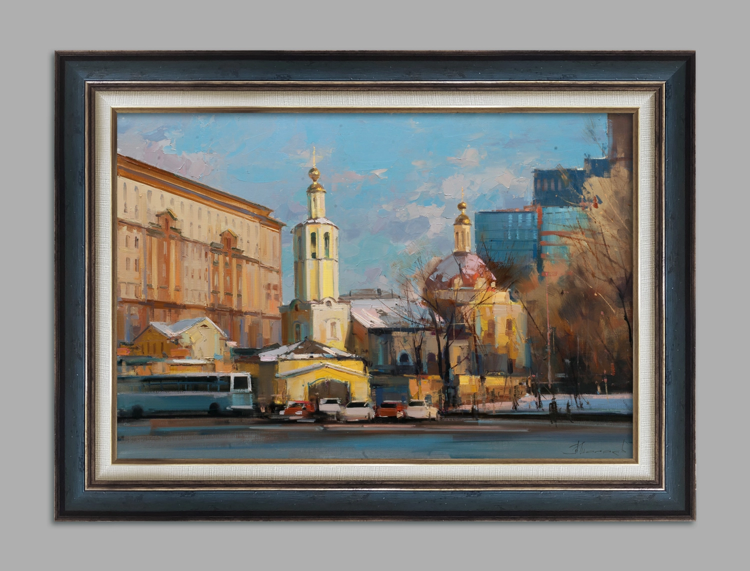 Картина Масло «В тисках мирской суеты» Церковь всех Святых во Всехсвятском на Соколе. художника Шалаев Алексей