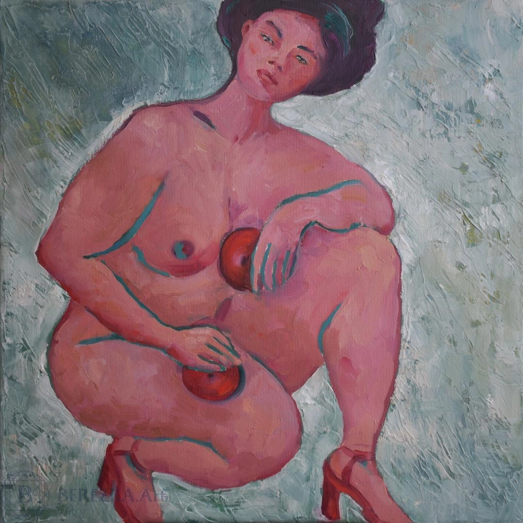 Картина Масло Этюд с яблоками 1 художника Марина  Венедиктова
