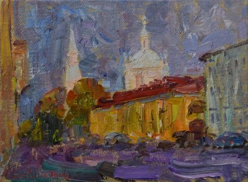 Картина Акрил 6-я и 7-я линия В. О. художника Иван Шиханов