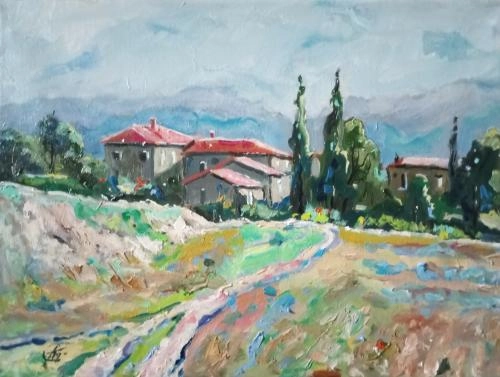 Картина Масло Прованс. художника борозденков андрей сергеевич