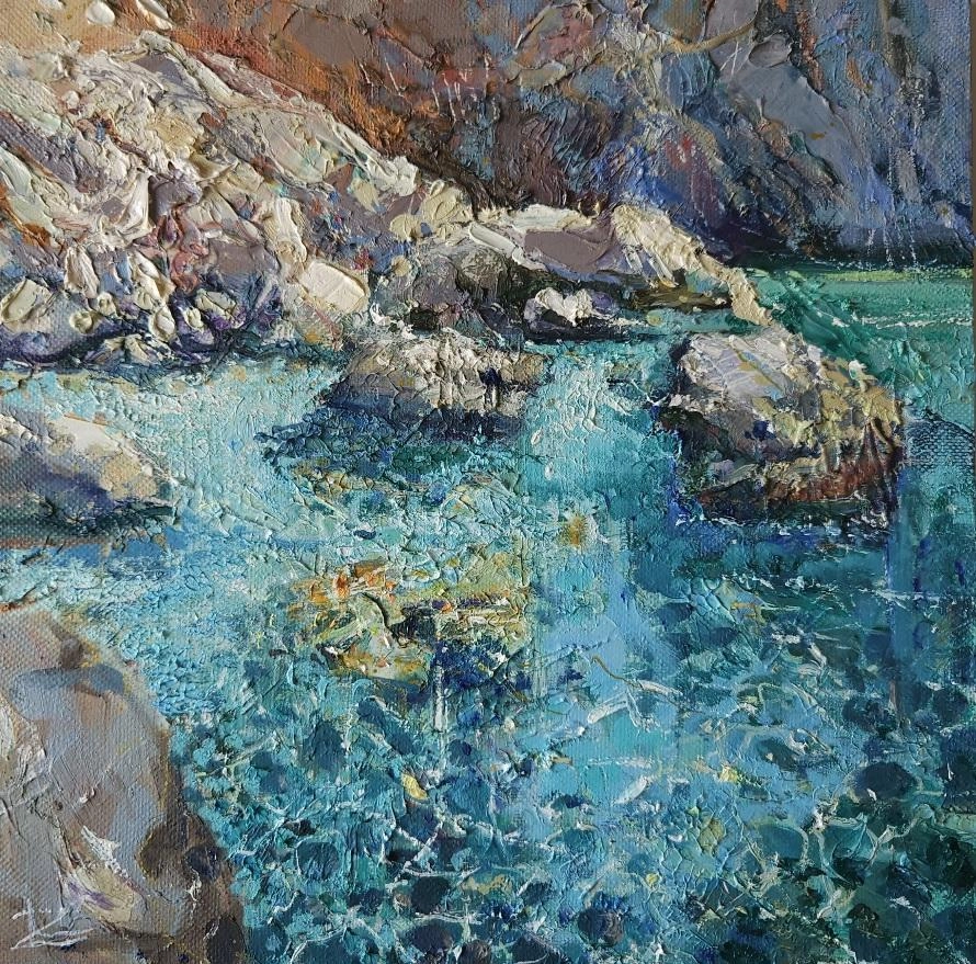 Картина Масло Гармония фактур художника Зубовская Мила