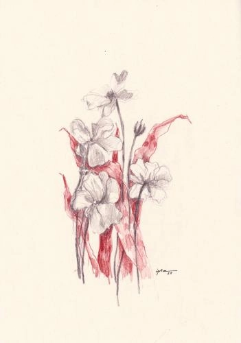Картина Смешанная техника fleur 02 художника Зарецкая Виктория (embrassé par la muse)
