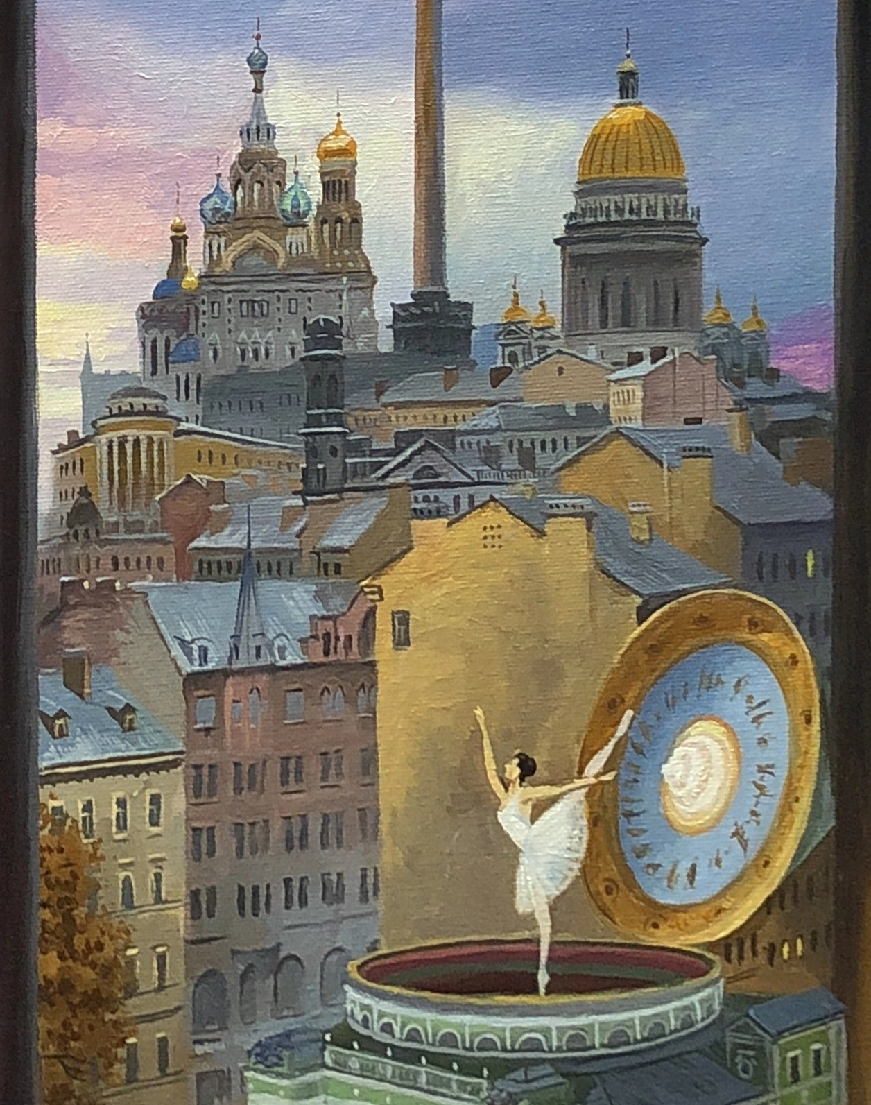 Картина Масло Петербургская фантазия. Утро, день и ночь. Шкатулка-Мариинка. художника Болотов Александр