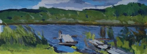 Картина  Скоро дождь . Деревня Палкино художника Шихов Андрей