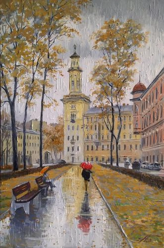 Картина Масло Оттенки петербургской осени.  художника Болотов Александр