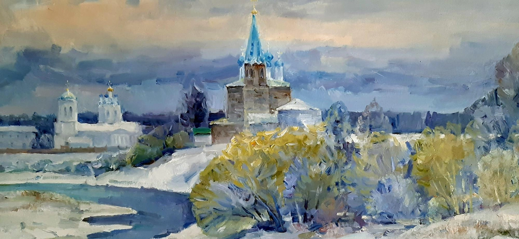 Картина Масло ДУНИЛОВО. НАЧАЛО ВЕСНЫ  художника Хон Андрей