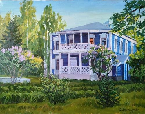 Картина Масло Усадьба С.В. Рахманинова. художника Милосердова Елена