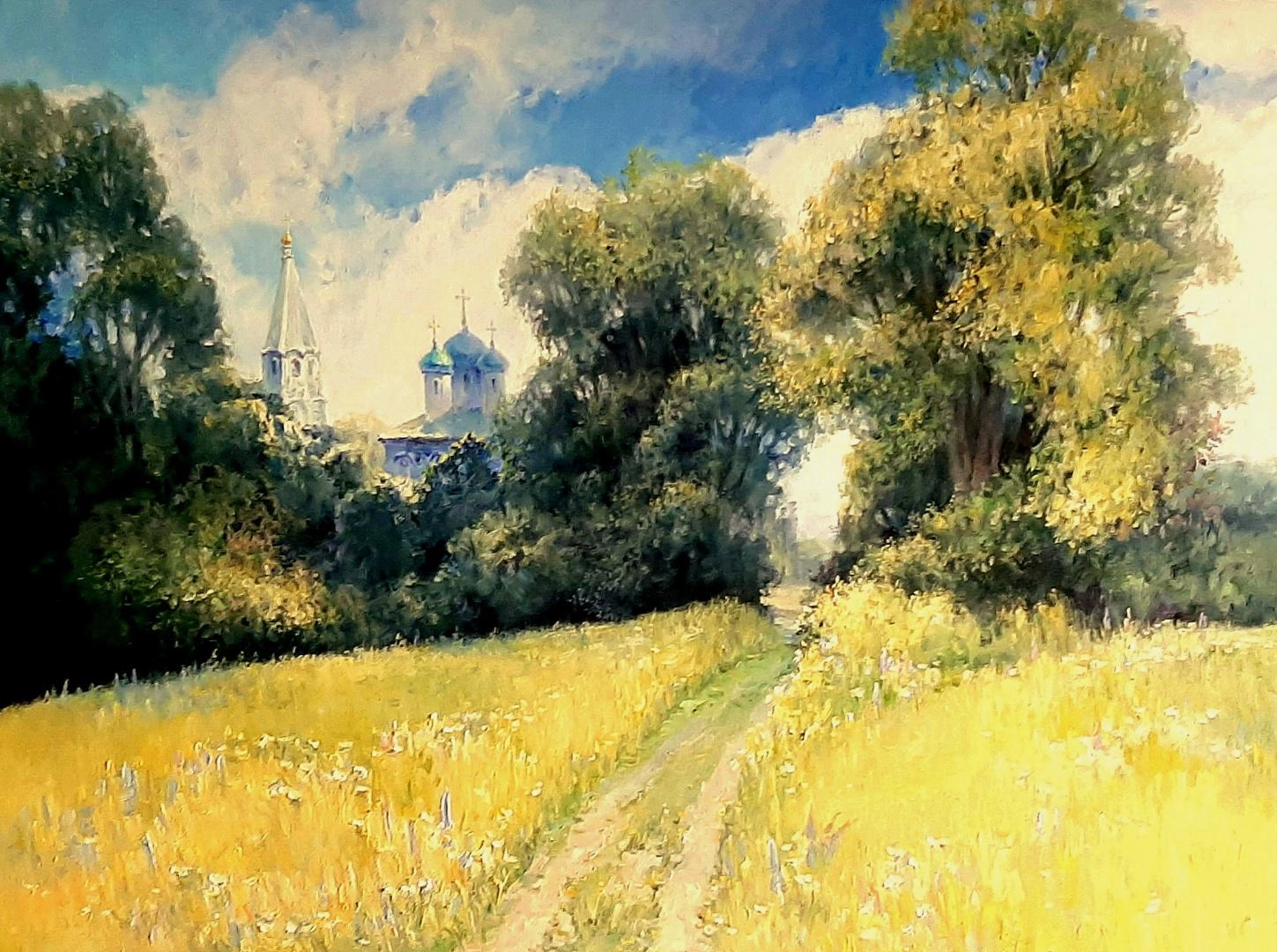 Картина Масло ЖАРКИЙ ИЮЛЬ  художника Хон Андрей