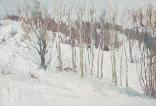 Картина Масло Осинки художника Максим  Калашников