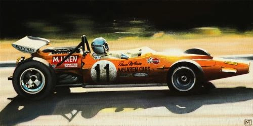 Картина Акрил McLaren M14A 1970 художника 