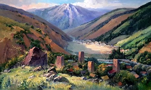 Картина Масло БАШНИ И КАМНИ ФИАГДОНА  художника Хон Андрей