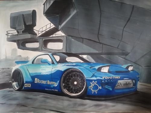 Картина Акрил Mazda RX7 художника Иван
