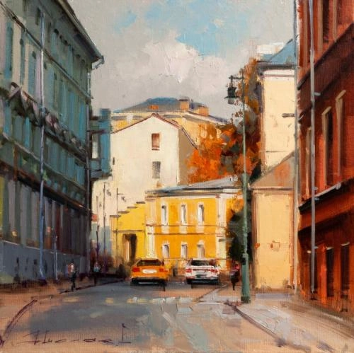 Картина  Старые сады. Старосадский пер. художника Шалаев Алексей