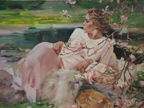 Картина Масло Весна художника Капустина Елена